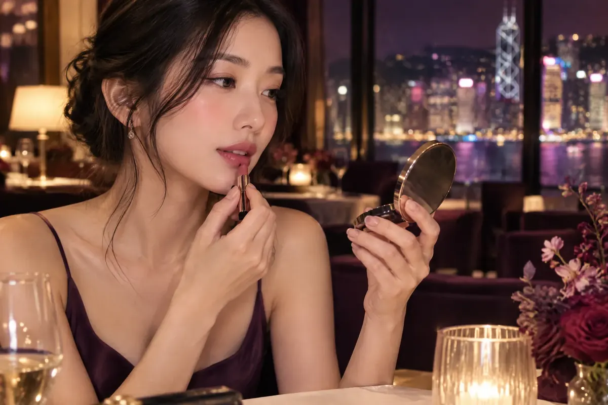 香港情人節約會妝容的原創示意情境,非 BigDeal 真實客戶或學員照片